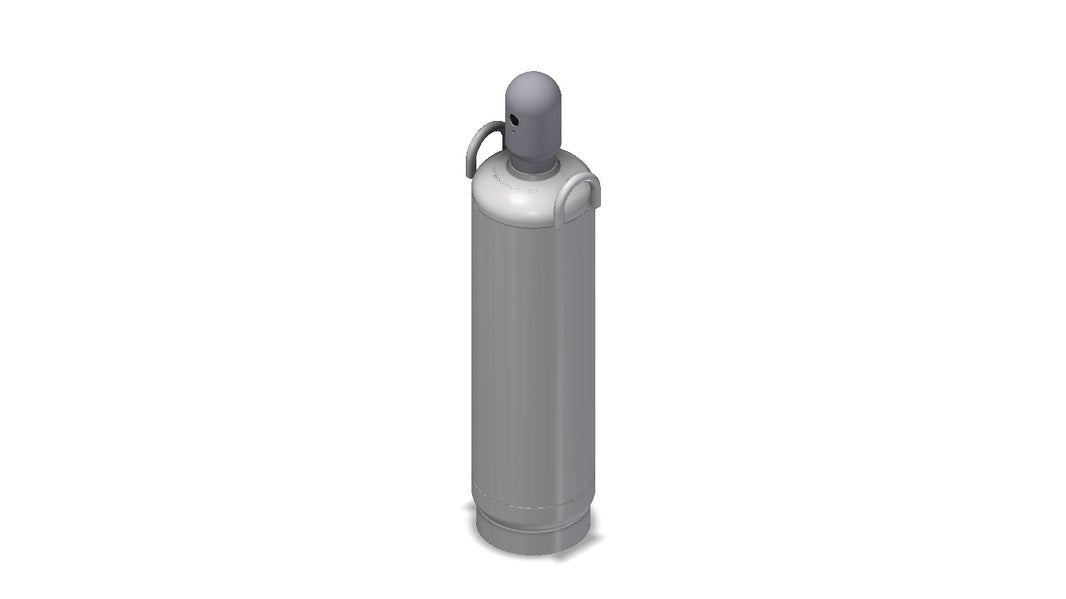 Amerex reclaim cylinder for 80 lb Halotron or 100 lb Halon 1211 agent recovery, item 16861