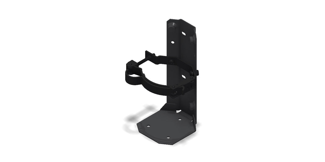 Amerex 895 black fire extinguisher bracket assembly, item 17339
