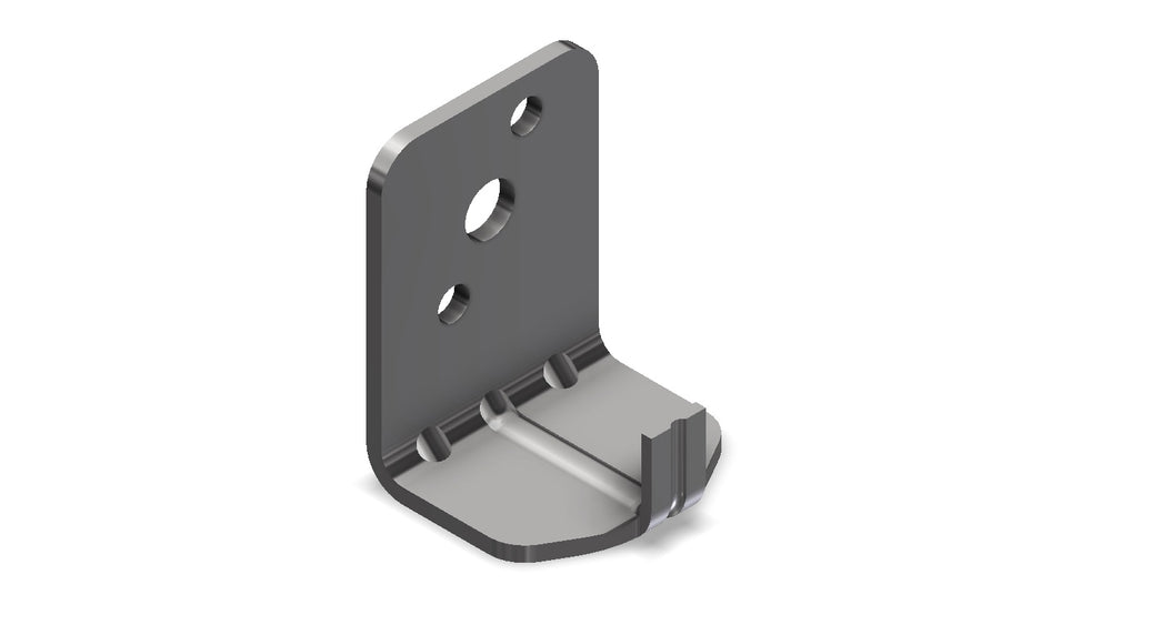 Amerex 801 wall bracket, part 17737, for mounting a 5 lb CO2 stainless steel fire extinguisher