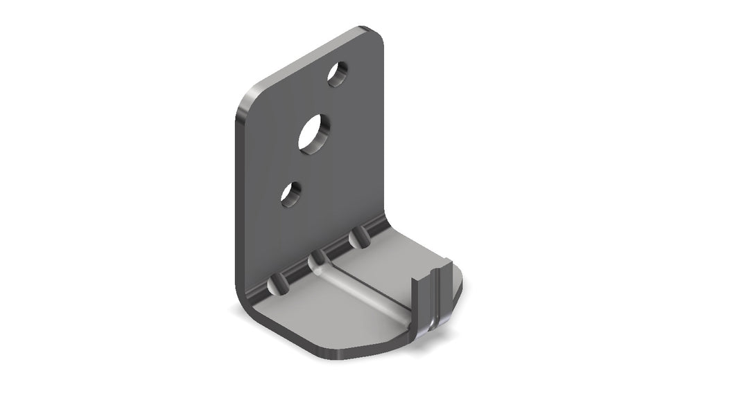 Amerex 801 wall bracket, part 17737, for mounting a 5 lb CO2 stainless steel fire extinguisher