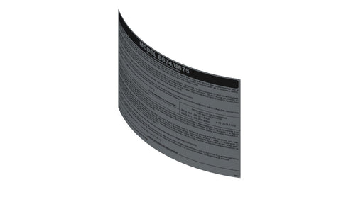 Amerex part 25027 nameplate decal for the B674/B675 150 HALO Halotron listing
