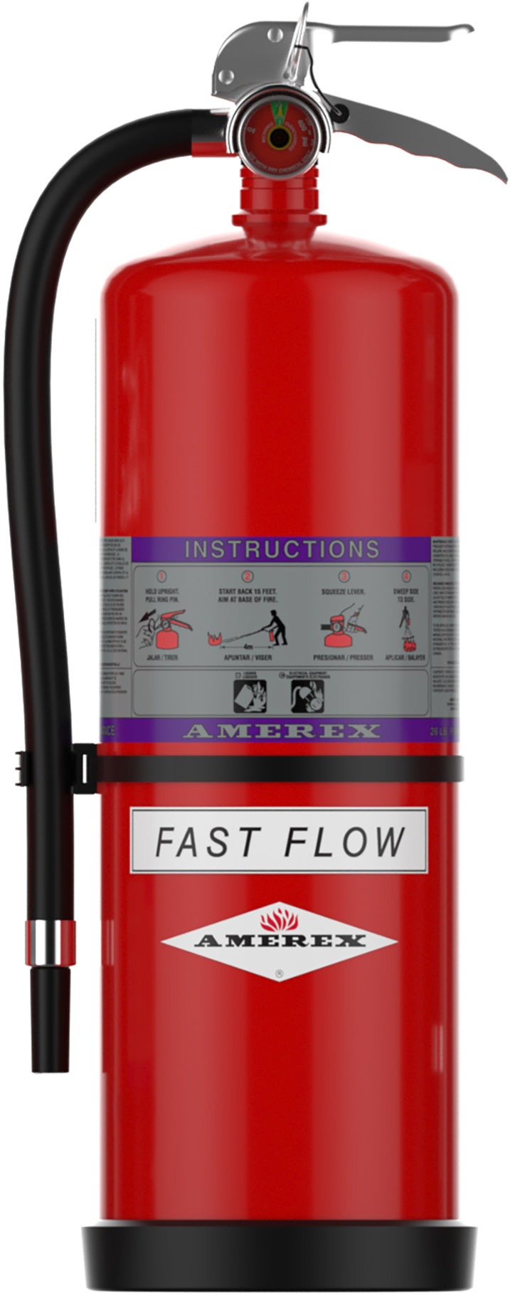 Amerex 794 20 lb Purple K Fast Flow fire extinguisher, item 26909
