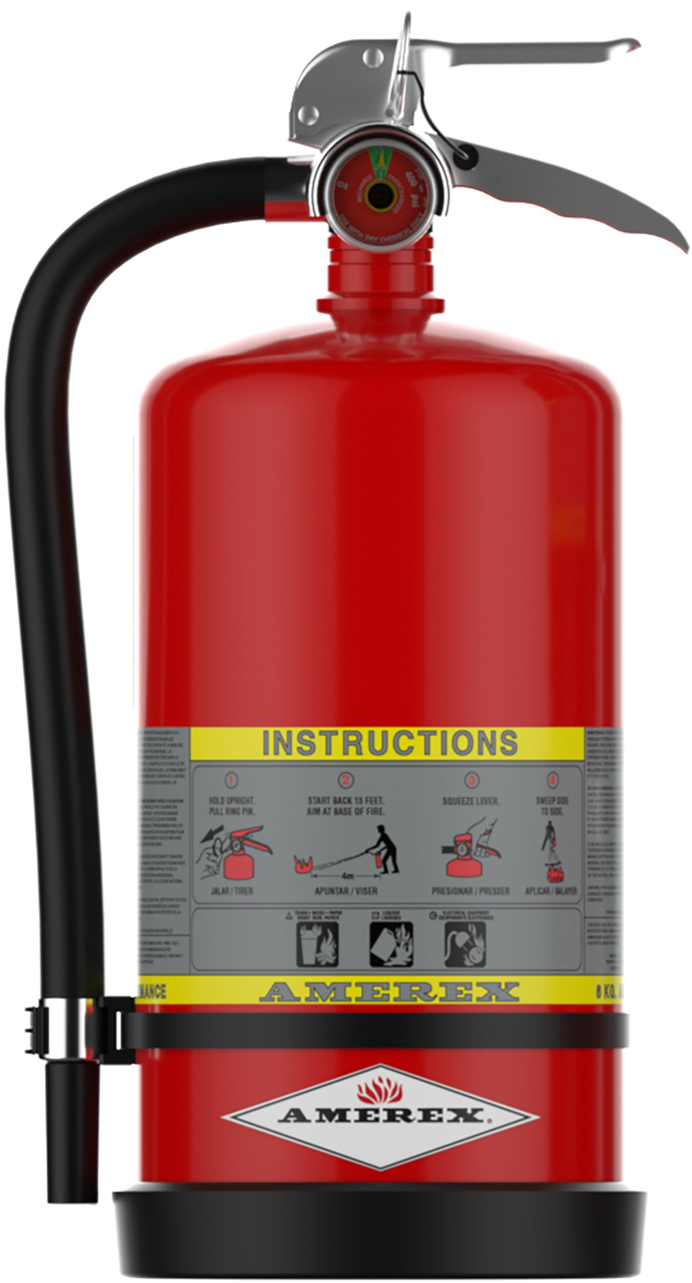 Amerex Model 713 6 kg High Performance ABC Compliance Flow fire extinguisher