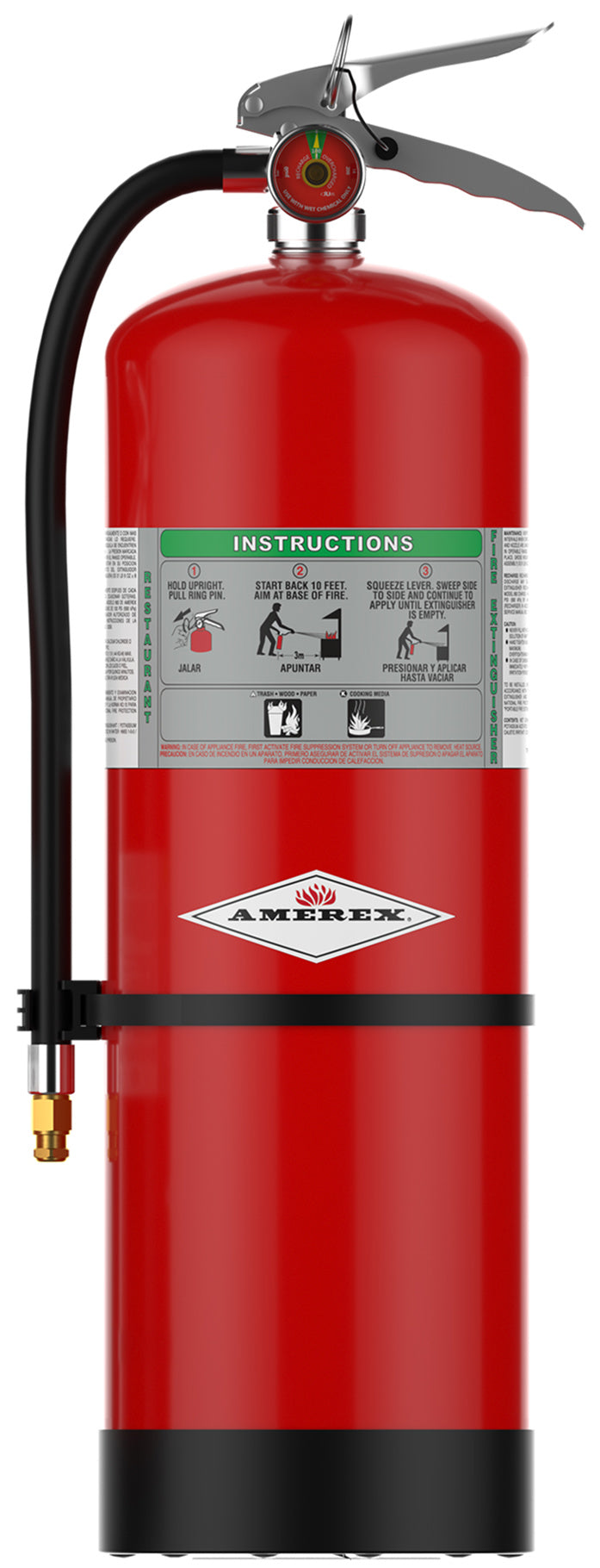 Amerex C262CG Coast Guard Approved 2.5 gallon wet chemical Class K fire extinguisher