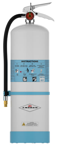 Amerex C272 2.5 gallon water mist fire extinguisher with misting nozzle and hose