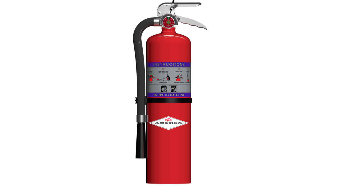 Amerex Model 712 10 lb High Performance Purple K Compliance Flow fire extinguisher