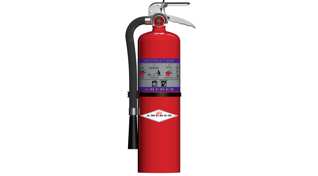 Amerex Model 712 10 lb High Performance Purple K Compliance Flow fire extinguisher